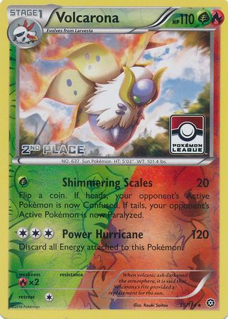 Volcarona (15/114) (League Promo 2nd Place) [XY: Steam Siege] | Eastridge Sports Cards & Games