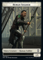 Eldrazi // Human Soldier Double-sided Token [Streets of New Capenna Commander Tokens] | Eastridge Sports Cards & Games