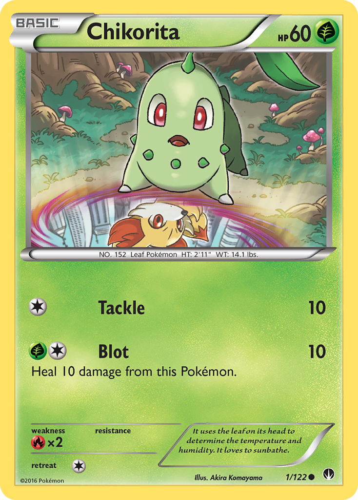 Chikorita (1/122) [XY: BREAKpoint] | Eastridge Sports Cards & Games