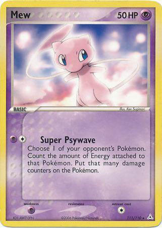 Mew (111/110) (Non Holo DVD Promo) [EX: Holon Phantoms] | Eastridge Sports Cards & Games