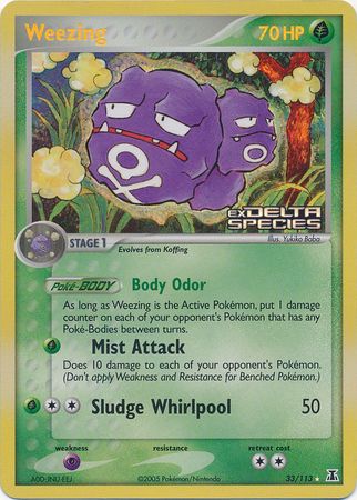 Weezing (33/113) (Stamped) [EX: Delta Species] | Eastridge Sports Cards & Games