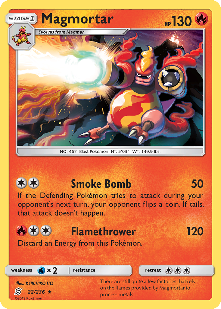 Magmortar (22/236) [Sun & Moon: Unified Minds] | Eastridge Sports Cards & Games