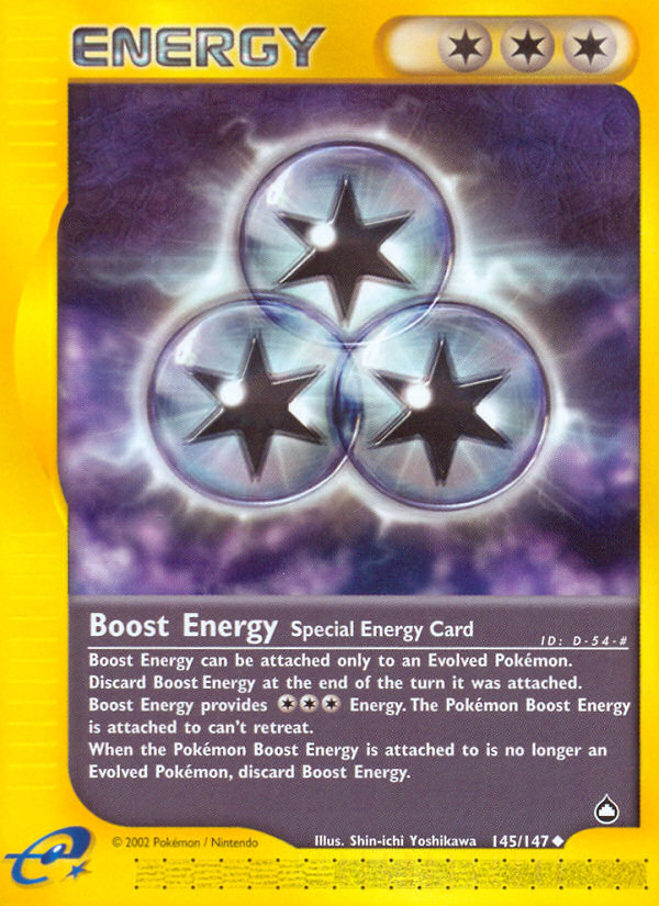 Boost Energy (145/147) [Aquapolis] | Eastridge Sports Cards & Games