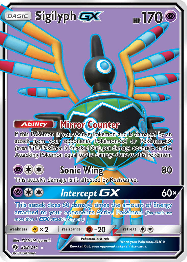 Sigilyph GX (202/214) [Sun & Moon: Lost Thunder] | Eastridge Sports Cards & Games