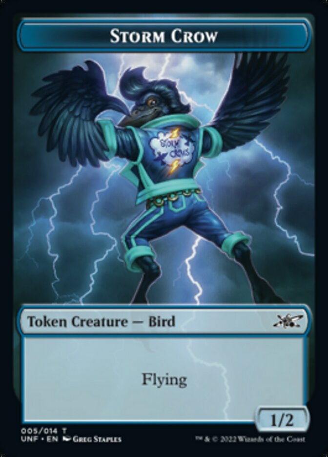 Storm Crow Token [Unfinity Tokens] | Eastridge Sports Cards & Games