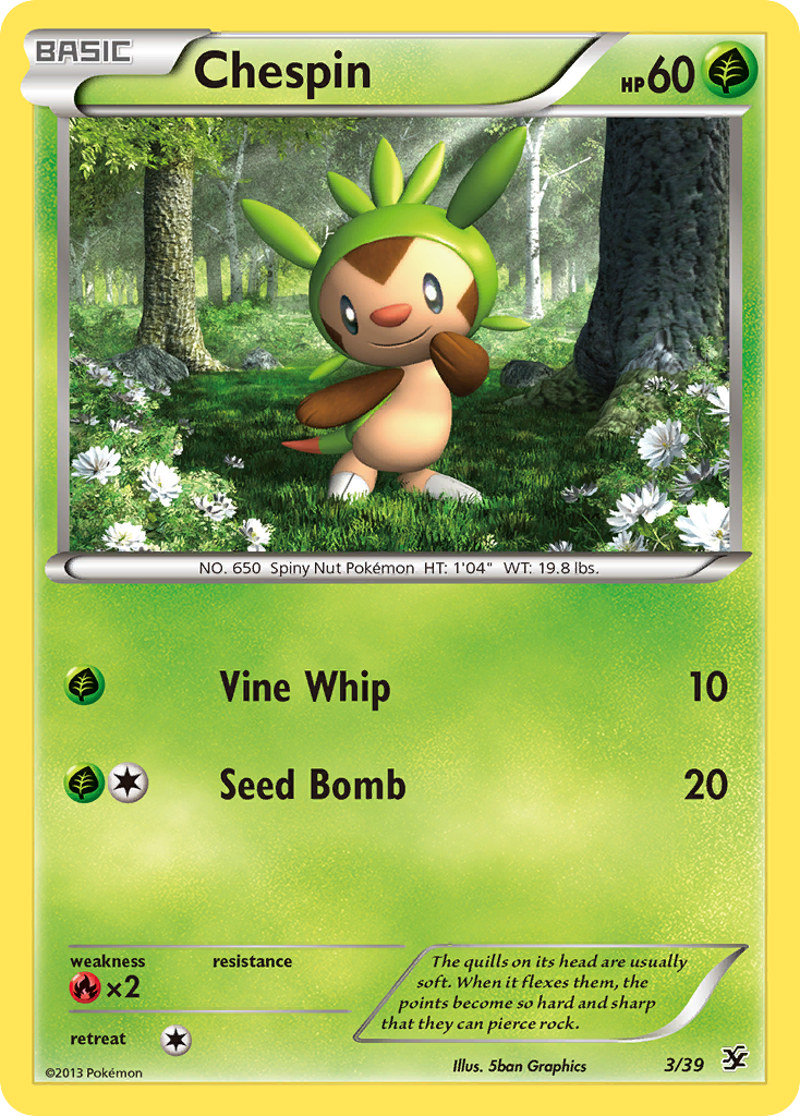 Chespin (3/39) [XY: Kalos Starter Set] | Eastridge Sports Cards & Games