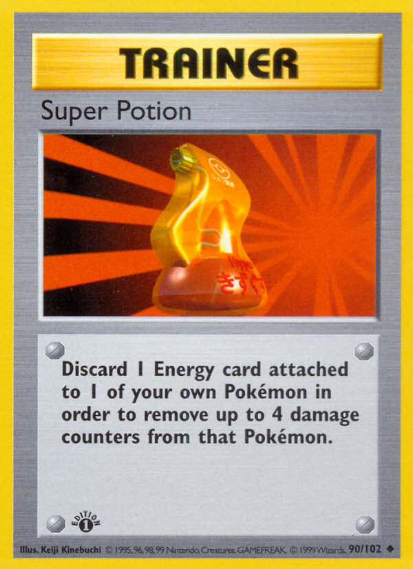 Super Potion (90/102) (Shadowless) [Base Set 1st Edition] | Eastridge Sports Cards & Games