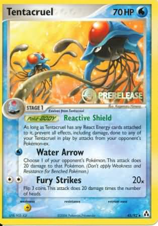 Tentacruel (45/92) (Prerelease Promo) [Nintendo: Black Star Promos] | Eastridge Sports Cards & Games