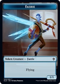 Faerie // Food (18) Double-sided Token [Throne of Eldraine Tokens] | Eastridge Sports Cards & Games