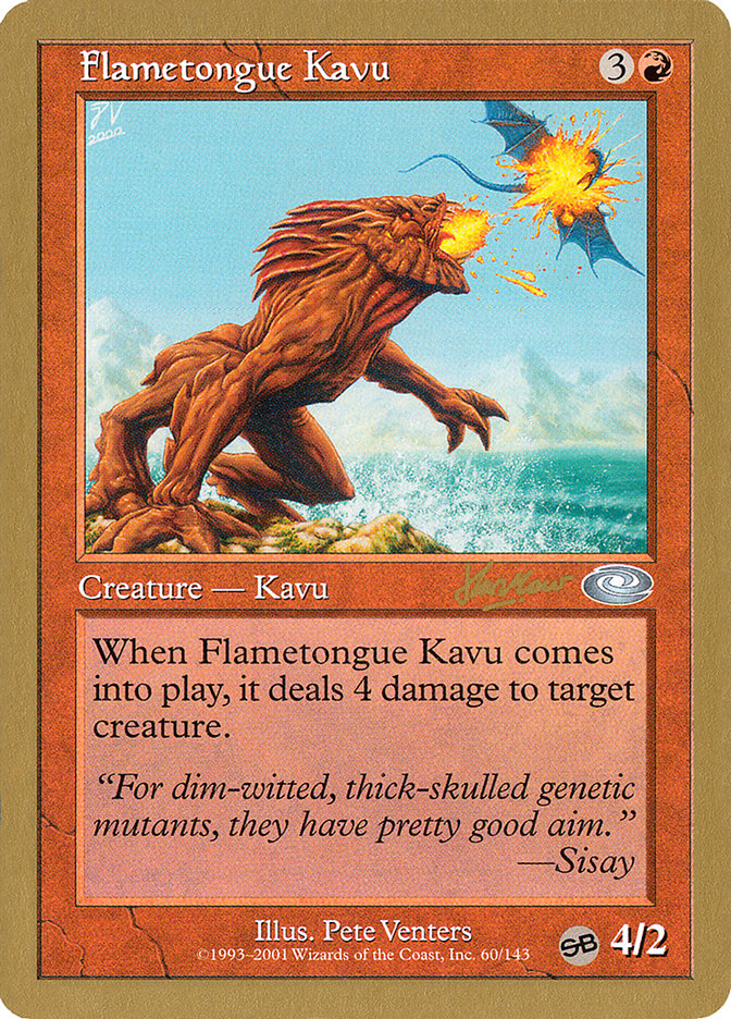 Flametongue Kavu (Sim Han How) (SB) [World Championship Decks 2002] | Eastridge Sports Cards & Games