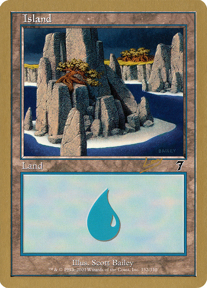 Island (rl332) (Raphael Levy) [World Championship Decks 2002] | Eastridge Sports Cards & Games