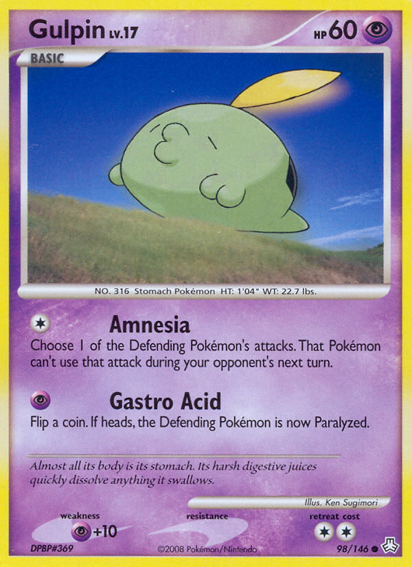 Gulpin (98/146) [Diamond & Pearl: Legends Awakened] | Eastridge Sports Cards & Games