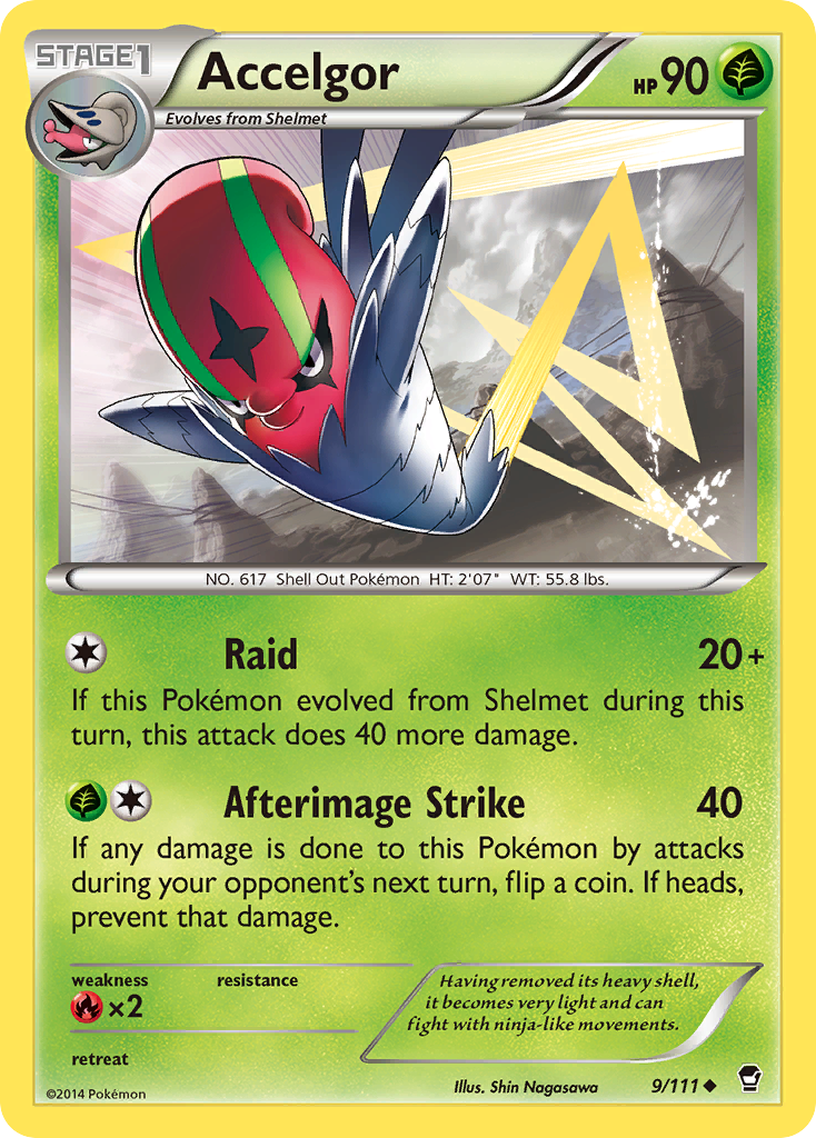 Accelgor (9/111) [XY: Furious Fists] | Eastridge Sports Cards & Games
