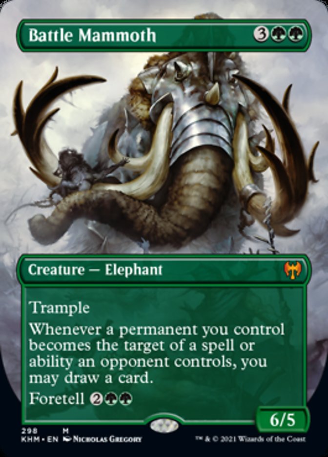 Battle Mammoth (Borderless Alternate Art) [Kaldheim] | Eastridge Sports Cards & Games