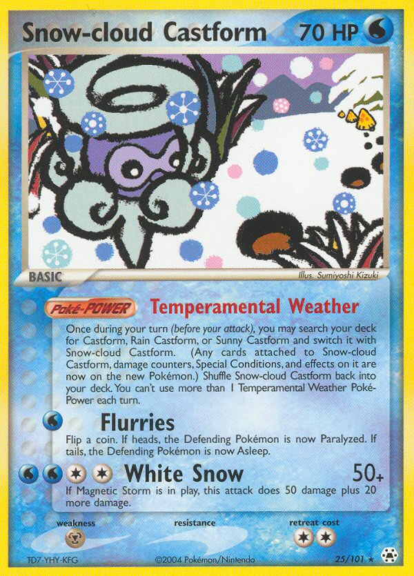 Snow-cloud Castform (25/101) [EX: Hidden Legends] | Eastridge Sports Cards & Games