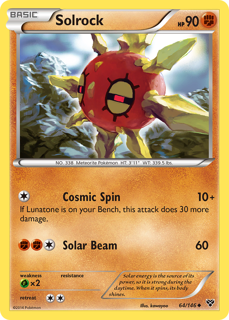 Solrock (64/146) [XY: Base Set] | Eastridge Sports Cards & Games