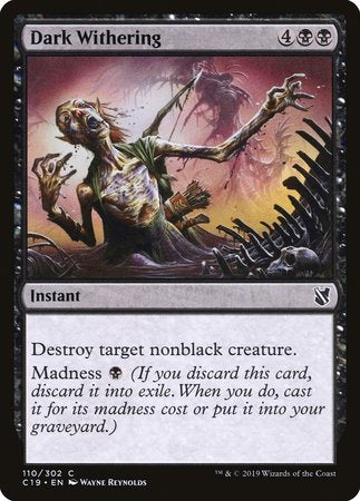 Dark Withering [Commander 2019] | Eastridge Sports Cards & Games