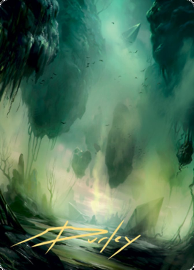 Swamp 1 Art Card (Gold-Stamped Signature) [Zendikar Rising Art Series] | Eastridge Sports Cards & Games