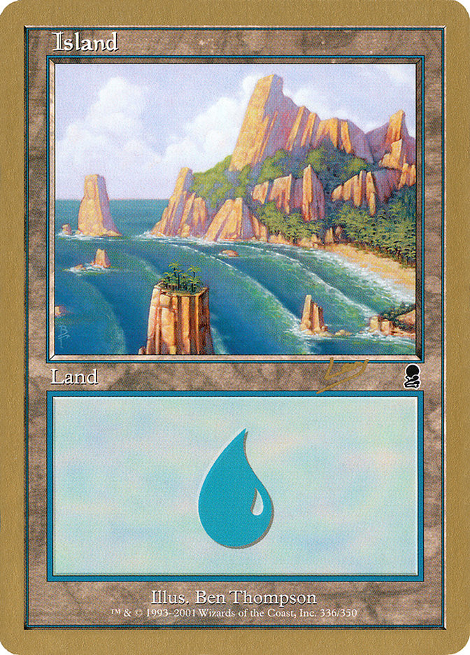 Island (rl336a) (Raphael Levy) [World Championship Decks 2002] | Eastridge Sports Cards & Games