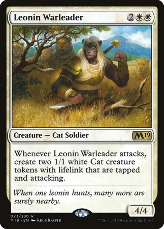 Leonin Warleader [Core Set 2019] | Eastridge Sports Cards & Games