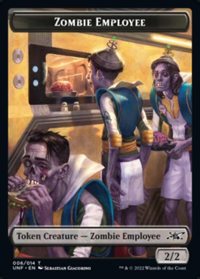 Zombie Employee Token [Unfinity Tokens] | Eastridge Sports Cards & Games