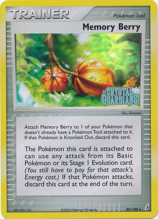 Memory Berry (80/100) (Stamped) [EX: Crystal Guardians] | Eastridge Sports Cards & Games