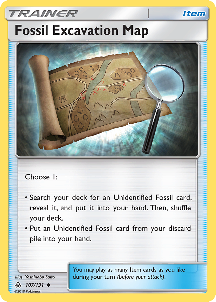 Fossil Excavation Map (107/131) [Sun & Moon: Forbidden Light] | Eastridge Sports Cards & Games