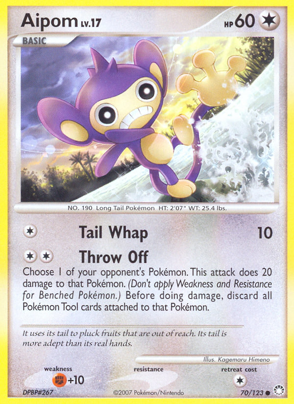 Aipom (70/123) [Diamond & Pearl: Mysterious Treasures] | Eastridge Sports Cards & Games