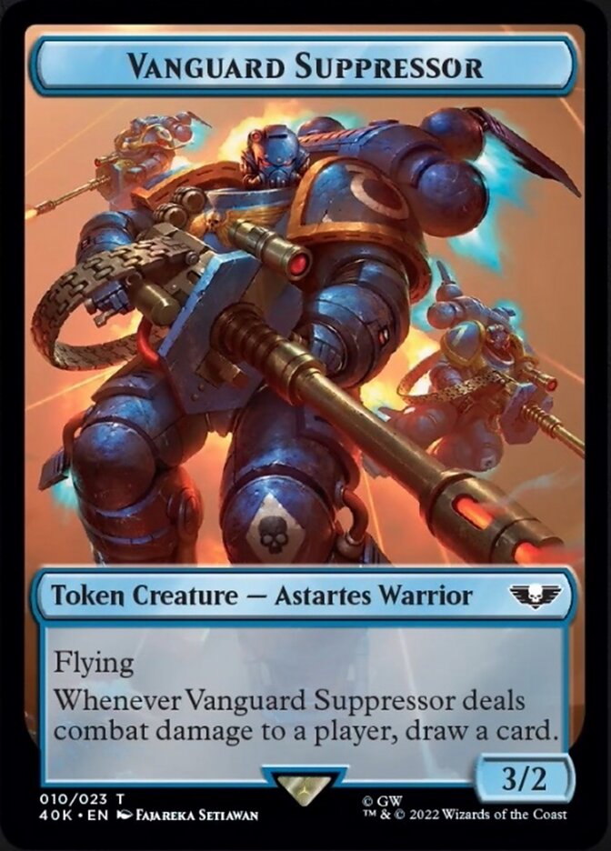 Soldier (004) // Vanguard Suppressor Double-sided Token (Surge Foil) [Universes Beyond: Warhammer 40,000 Tokens] | Eastridge Sports Cards & Games