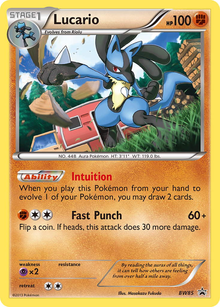 Lucario (BW85) [Black & White: Black Star Promos] | Eastridge Sports Cards & Games