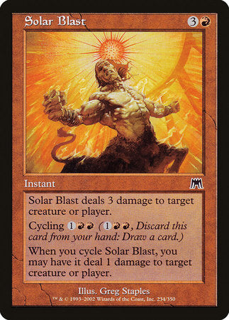 Solar Blast [Onslaught] | Eastridge Sports Cards & Games