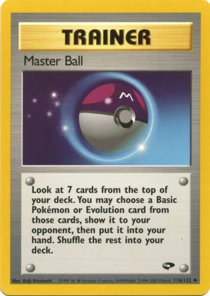 Master Ball (116/132) [Gym Challenge Unlimited] | Eastridge Sports Cards & Games