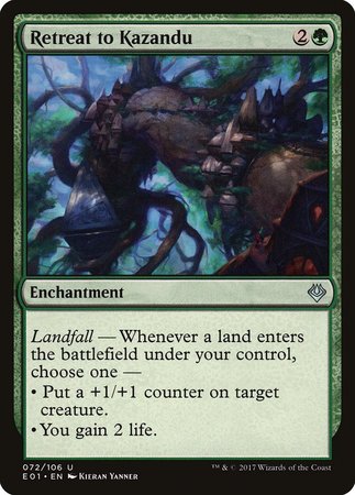 Retreat to Kazandu [Archenemy: Nicol Bolas] | Eastridge Sports Cards & Games