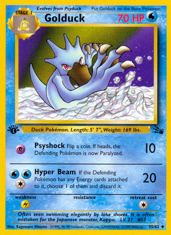 Golduck (35/62) [Fossil 1st Edition] | Eastridge Sports Cards & Games