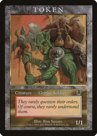 Goblin Soldier Token (Apocalypse) [Magic Player Rewards 2001] | Eastridge Sports Cards & Games