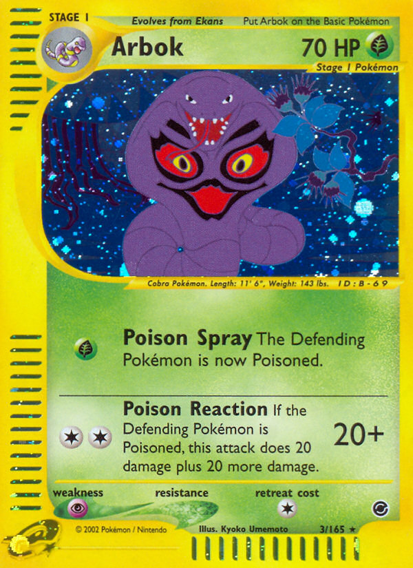 Arbok (3/165) [Expedition: Base Set] | Eastridge Sports Cards & Games