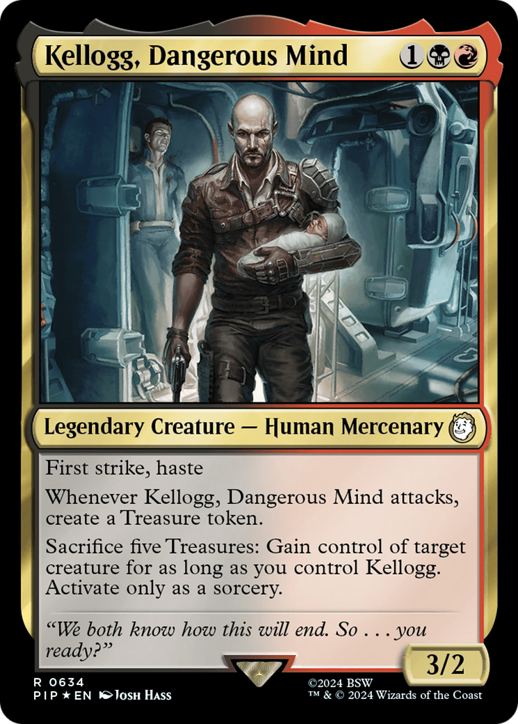 Kellogg, Dangerous Mind (Surge Foil) [Fallout] | Eastridge Sports Cards & Games
