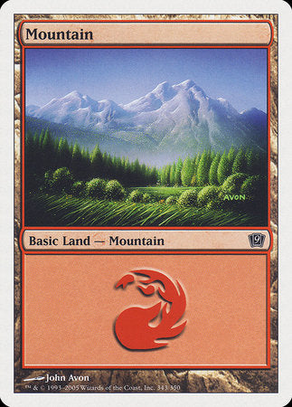 Mountain (343) [Ninth Edition] | Eastridge Sports Cards & Games
