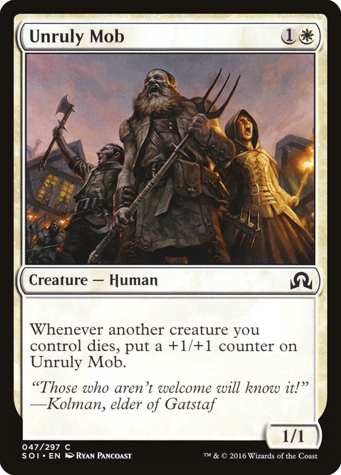 Unruly Mob [Shadows over Innistrad] | Eastridge Sports Cards & Games