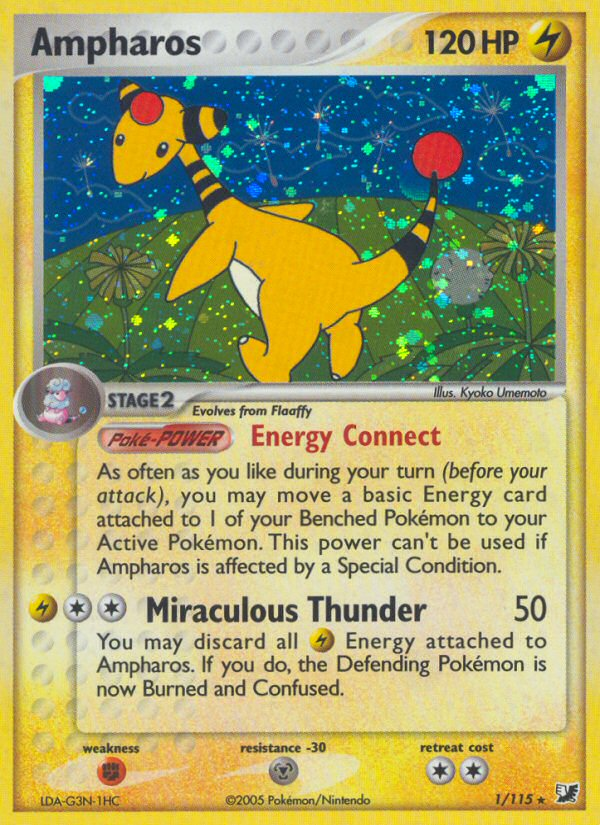 Ampharos (1/115) [EX: Unseen Forces] | Eastridge Sports Cards & Games