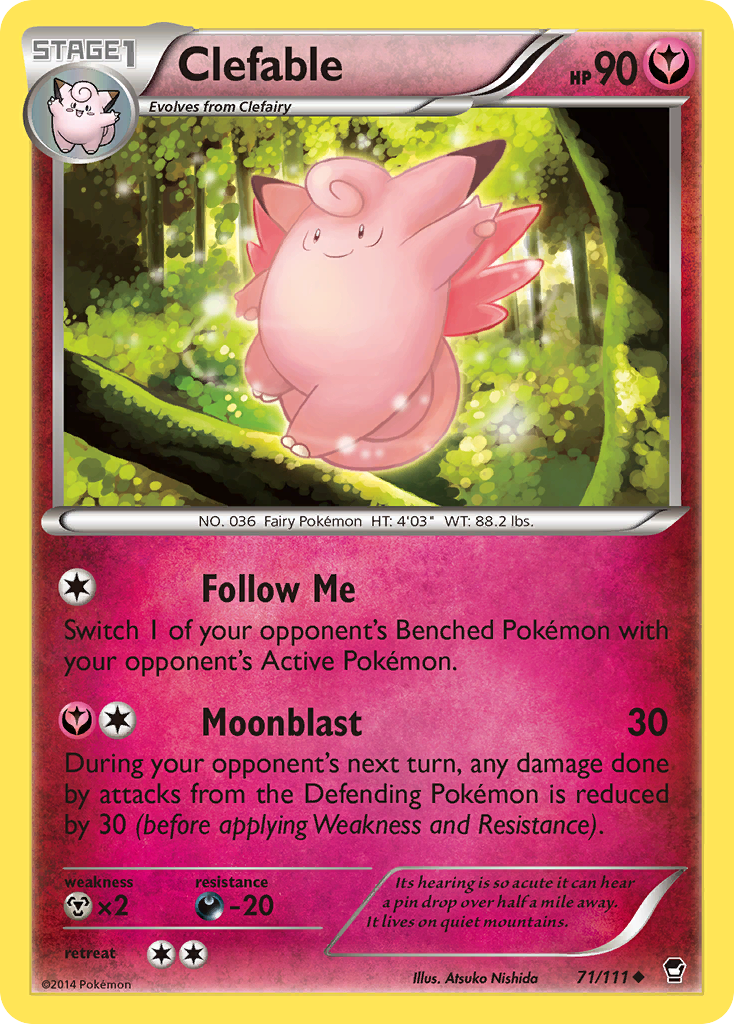 Clefable (71/111) [XY: Furious Fists] | Eastridge Sports Cards & Games