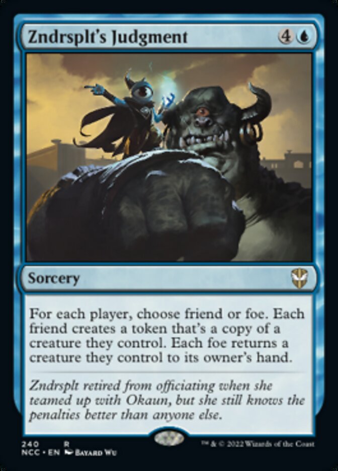 Zndrsplt's Judgment [Streets of New Capenna Commander] | Eastridge Sports Cards & Games