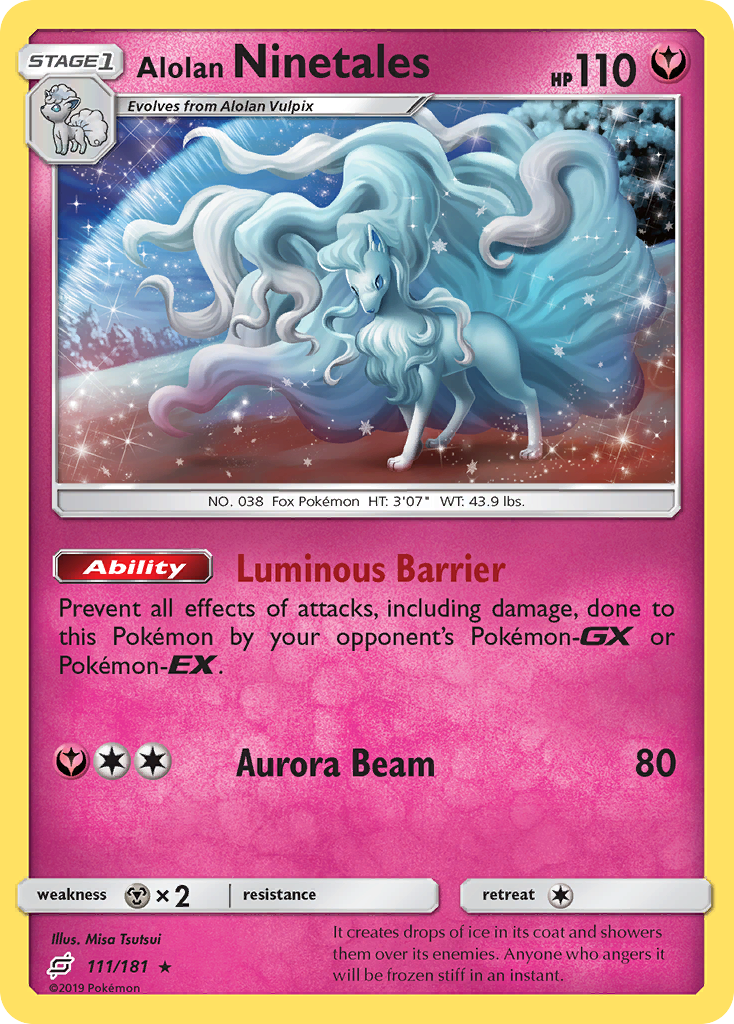 Alolan Ninetales (111/181) [Sun & Moon: Team Up] | Eastridge Sports Cards & Games