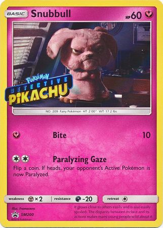 Snubbull Detective (SM200) (Pikachu Stamped) [Sun & Moon: Black Star Promos] | Eastridge Sports Cards & Games