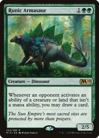 Runic Armasaur [Core Set 2019] | Eastridge Sports Cards & Games