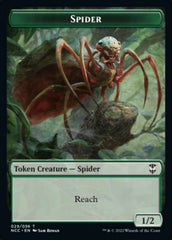 Treefolk // Spider Double-sided Token [Streets of New Capenna Commander Tokens] | Eastridge Sports Cards & Games