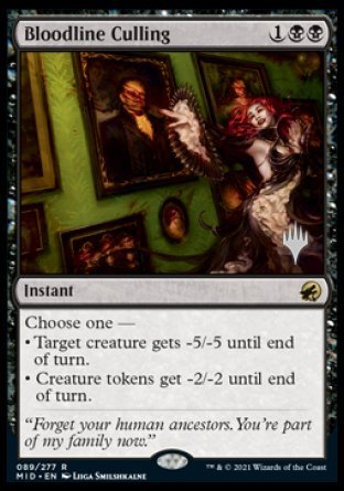 Bloodline Culling (Promo Pack) [Innistrad: Midnight Hunt Promos] | Eastridge Sports Cards & Games