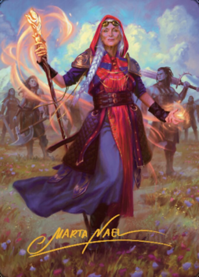 Jaya, Fiery Negotiator Art Card 1 (Gold-Stamped Signature) [Dominaria United Art Series] | Eastridge Sports Cards & Games