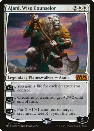 Ajani, Wise Counselor [Core Set 2019] | Eastridge Sports Cards & Games