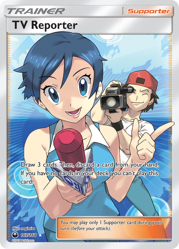 TV Reporter (167/168) [Sun & Moon: Celestial Storm] | Eastridge Sports Cards & Games